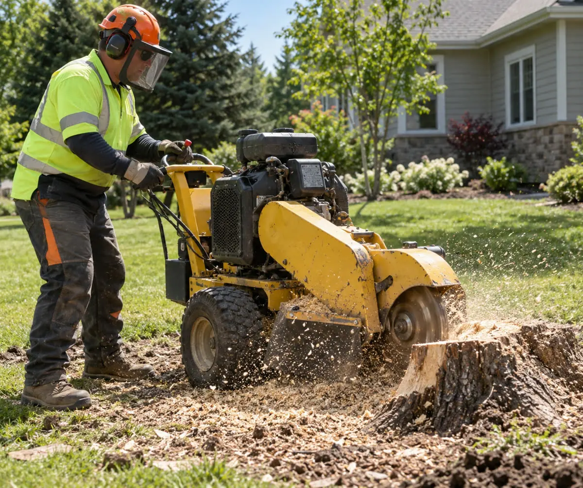 Stump grinding (illustrative image)